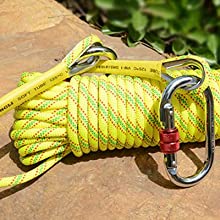 Braided Climbing Safety 10mm Fire Rescue Rope Static Outdoor 1