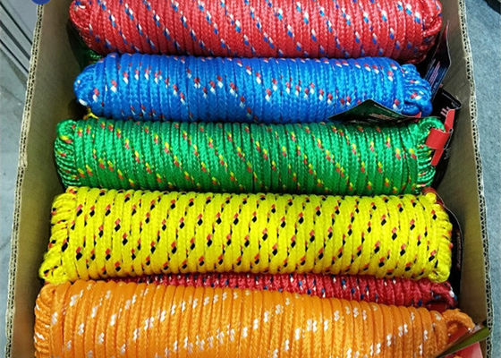 Braided 16 Strand Rope Polypropylene Nylon Packing Rope For Fishing Industry
