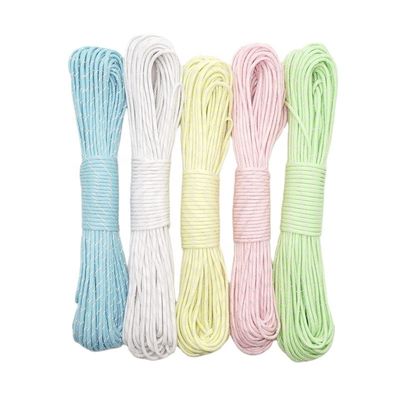 Reflective Polyester Nylon Cord Glow In The Dark Camping Rope 50ft/100ft