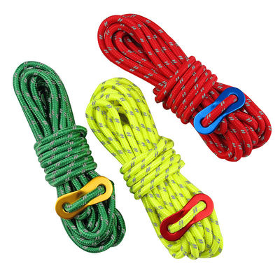 High Strength Reflective Tent Rope Tent Guy Cord  4m/Roll 50ft With Tensioner