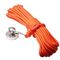 High Strength Nylon Magnet Fishing Rope 65ft 6mm With Carabiner