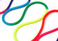 Rainbow Fluorescent Nylon Rope 10mm Polyester Braided High Strength Cord